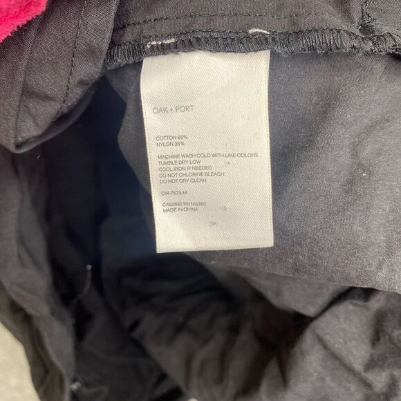 Oak + Fort Boxy Jacket Coat Cotton Nylon Adult Small Black Utility Cargo - Picture 8 of 10